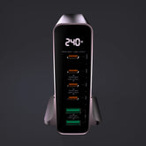 Зарядное устройство SMARTCube™ Vision 240 Вт GaN Pro с дисплеем питания, 3 порта USB-C PD3.1 + USB-A